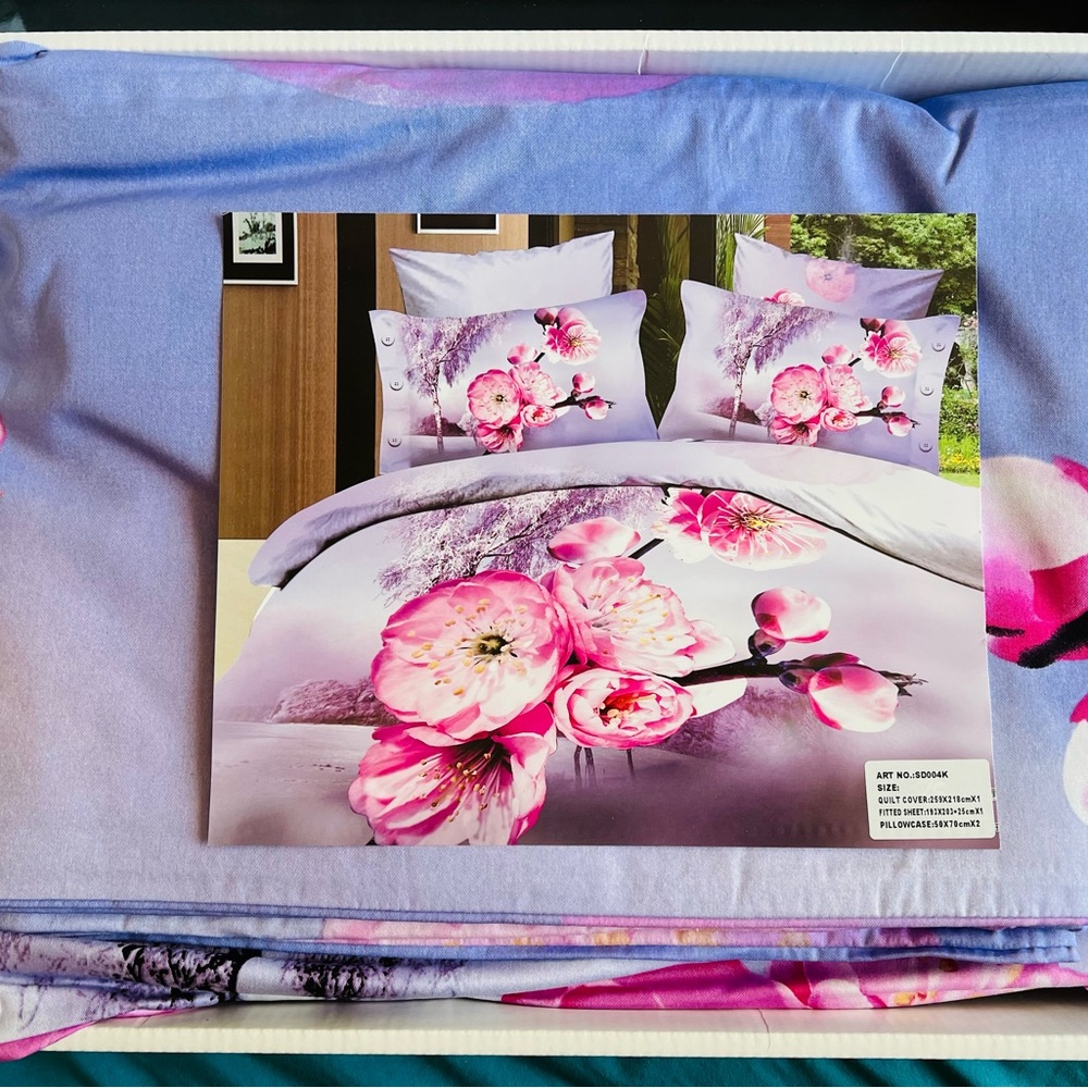 King comforter set 300 thread count brand new